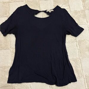 LOFT Dark Blue Short Sleeve Tee